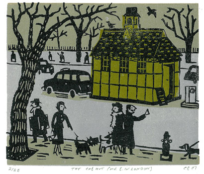 Christopher Brown - linocut print