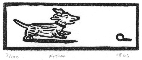 Christopher Brown - linocut print