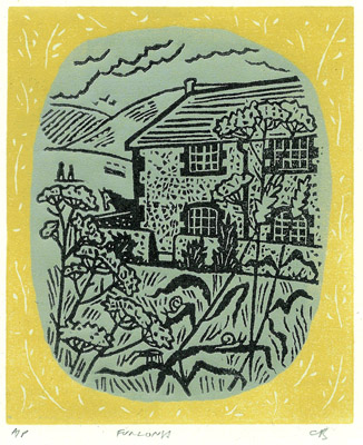 Christopher Brown - linocut print