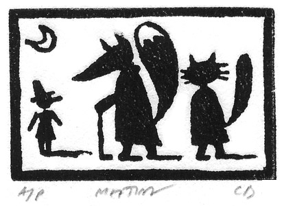 Christopher Brown - linocut print