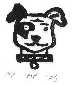 Christopher Brown - linocut print