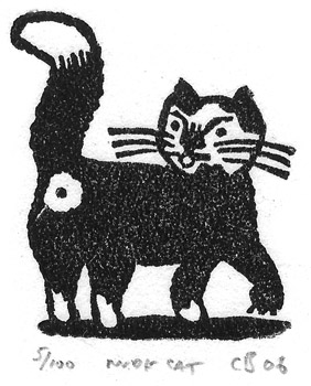 Christopher Brown - linocut print