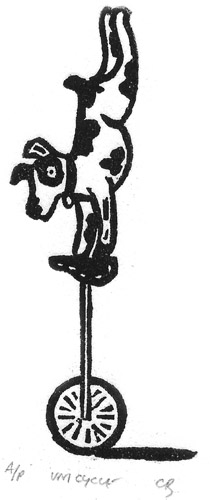 Christopher Brown - linocut print