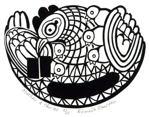 Paul Catherall - Barbican I - linocut