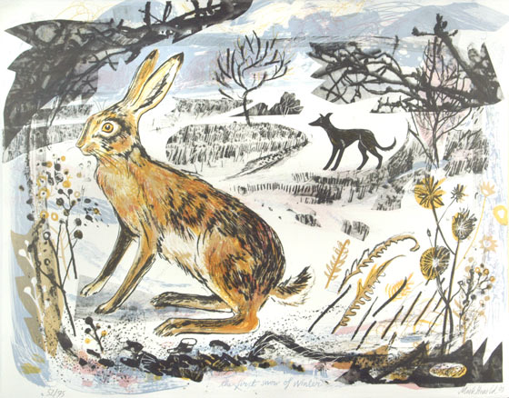 Mark Hearld - Hares - Lithograph