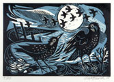 Mark Hearld - Starlings on the Shore