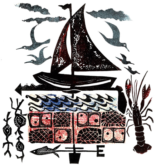 Penny Bhadresa - Apples and Pears - Linocut