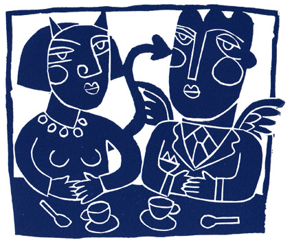 Peter Clayton - linocut