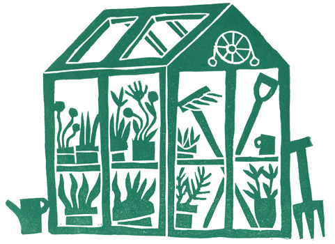 Peter Clayton - linocut